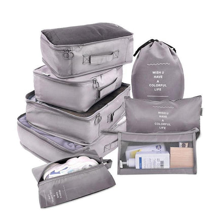 Travel Smart: Versatile 8/6/1-Piece Organizer Set for Effortless Packing