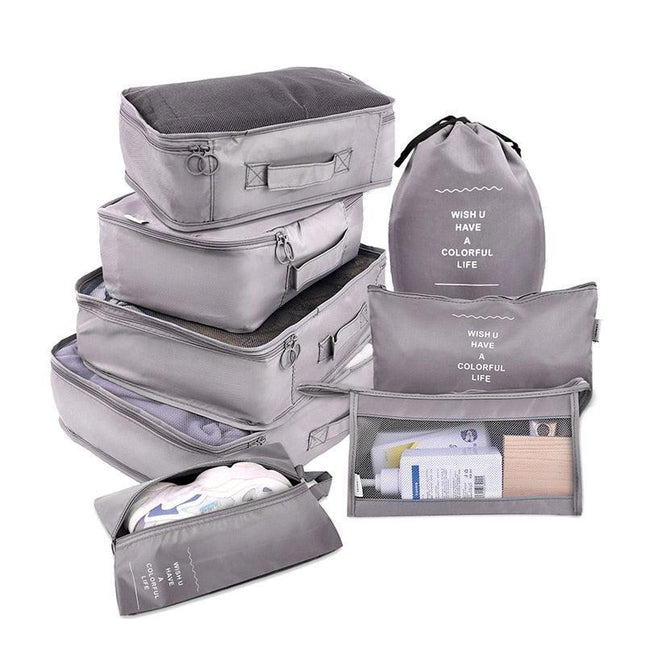 Travel Smart: Versatile 8/6/1-Piece Organizer Set for Effortless Packing