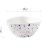 6 inch white bowl