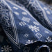 Blue Porcelain Print Cashmere Blend Shawl Wrap - Stylish Versatility for Every Event