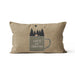 Charming Cartoon Camper Linen Throw Pillow Cover