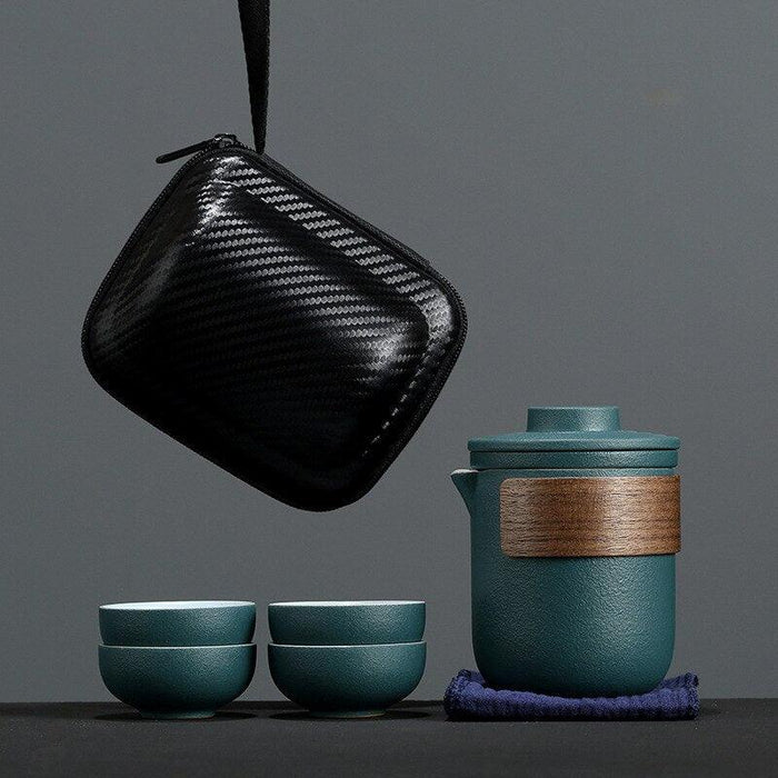 Portable Tea Lover's Kung Fu Set for On-the-Go Brewing