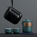 Portable Kung Fu Tea Set with Outdoor Bag and Heat-Resistant Cups