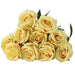 Elegant Bundle of Flannel Silk Roses - Set of 10