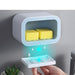 Elegant Botanical Wall-Mounted Soap Organizer for Stylish Bathroom Storage
