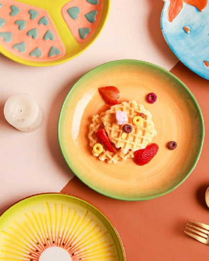 Artistic Ceramic Fruit Plate Collection for Elegant Dining