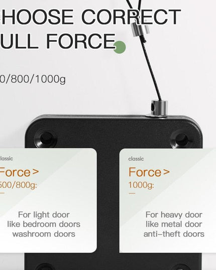 Silent Soft Close Automatic Sliding Door Closer Kit with Customizable Force Settings