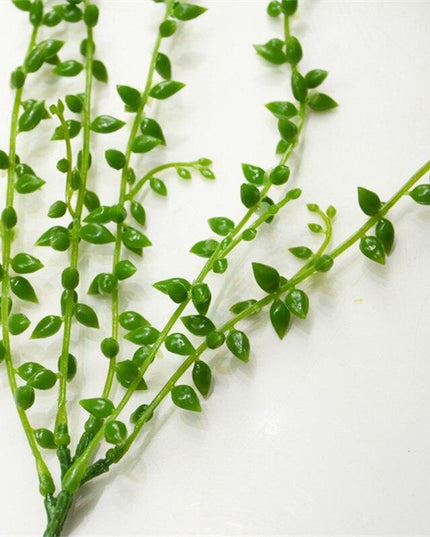 Serene Succulent Cascade: Realistic Artificial Vine for Indoor and Outdoor Charm