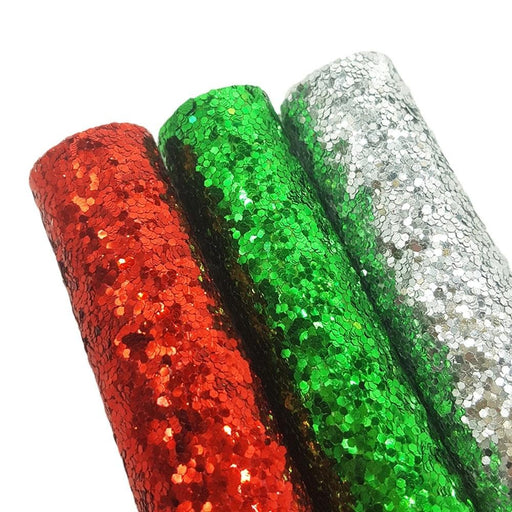 Sparkling Christmas Faux Leather Crafting Bundle