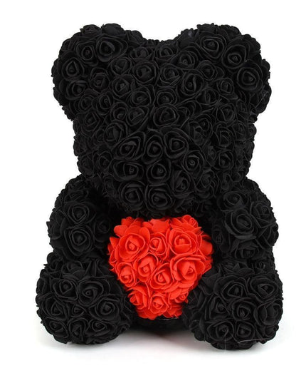 Elegant Teddy Rose Bear with Artificial Blooms - Perfect Gift for Cherished Moments