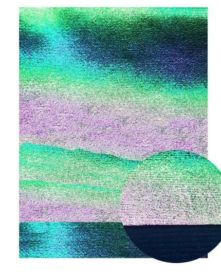 Lustrous Green Glitter Snake Skin Faux Leather Bow Crafting Kit