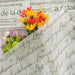Elegant Floral English Letter Gift Wrap Set - 25 Premium Sheets for Special Celebrations