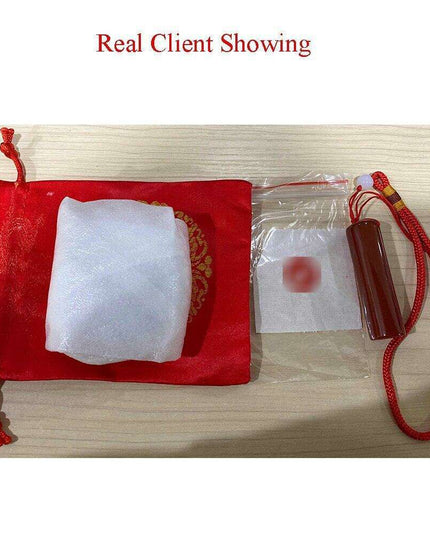 Customizable Red Agate Jade Name Seal - 1.5CM Traditional Chinese Chop