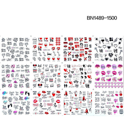 Winter Wonderland Russian Nail Art Decals