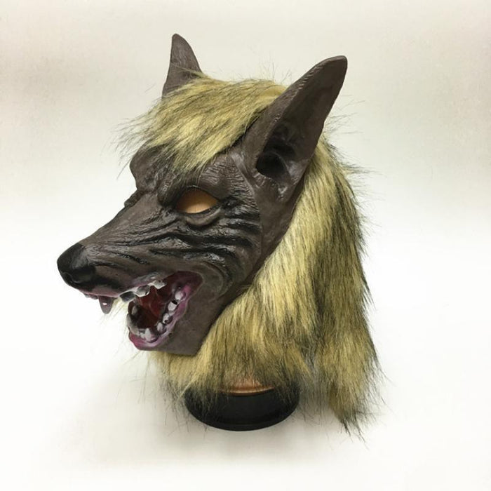 Haunting Halloween Werewolf Transformation Set with PVC Mask for Spooky Festivities