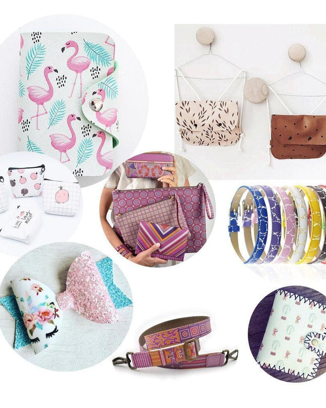 Autumn-Themed Eco-Conscious Faux Leather Crafting Kit for Creative Artisans