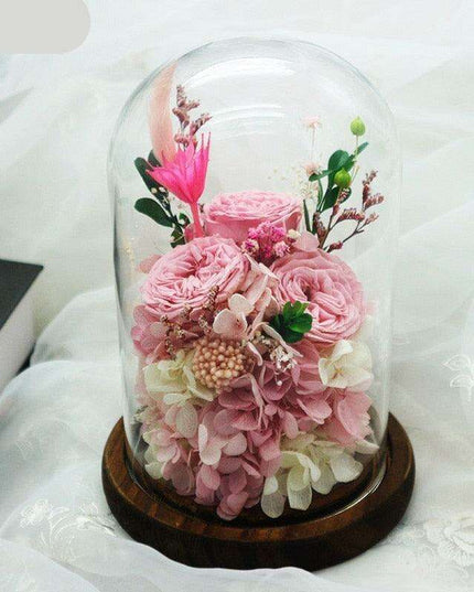 Forever Blooming Rose in Glass Dome: A Touch of Timeless Luxury