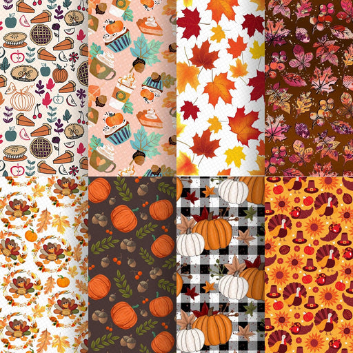 20*33cm Autumn Thanksgiving Day Faux Synthetic Leather Fabric For Bags Wallet Earring Phone Case Scrapbook DIY,1Yc20962 - Très Elite