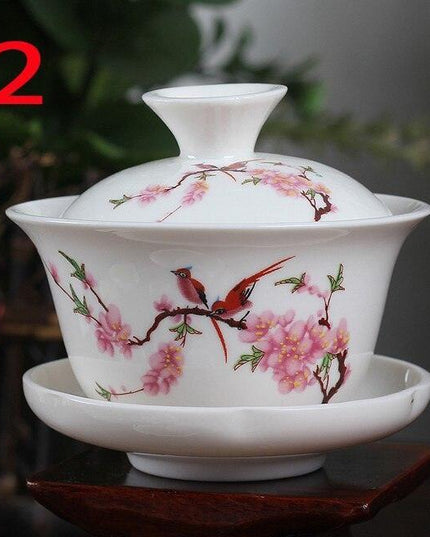 Zen Harmony Exquisite Hand-Painted Porcelain Tea Set - Limited Edition Collection