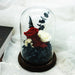 Eternal Charm: Luxurious Rose in Glass Dome Display