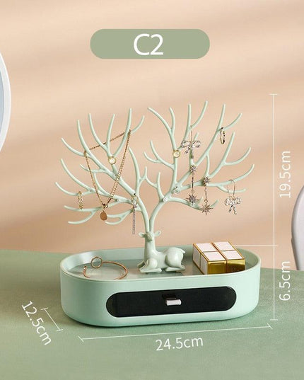 Chic Antler Jewelry Organizer - Elevate Your Display with Timeless Elegance