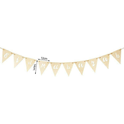 Chic Wooden Eid Mubarak Decoration: Celebrate in Elegance