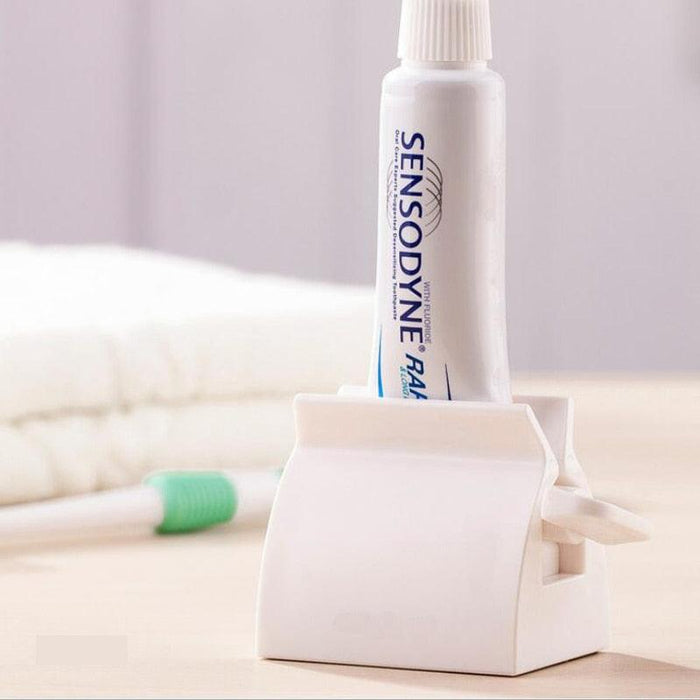 Colorful Eco-Conscious Cartoon Toothpaste and Face Foam Dual Dispenser for Sustainable Bathrooms