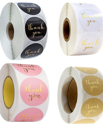 Colorful 500-Piece Holiday Gift Bag Seal Stickers for Treats