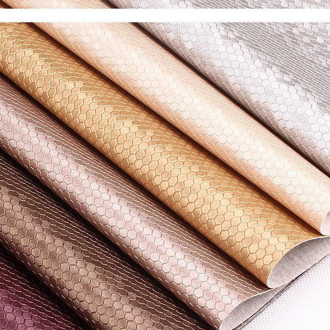 Honeycomb Embossed Faux Leather - Unleash Your Creative Potential with Luxurious Texture