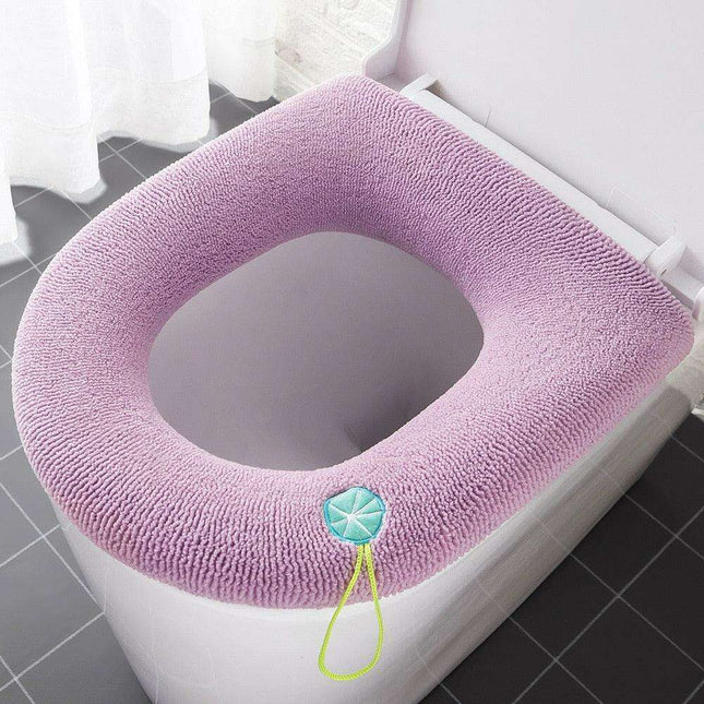 Plush Winter Toilet Seat Cover - Cozy Comfort for Every Bathroom