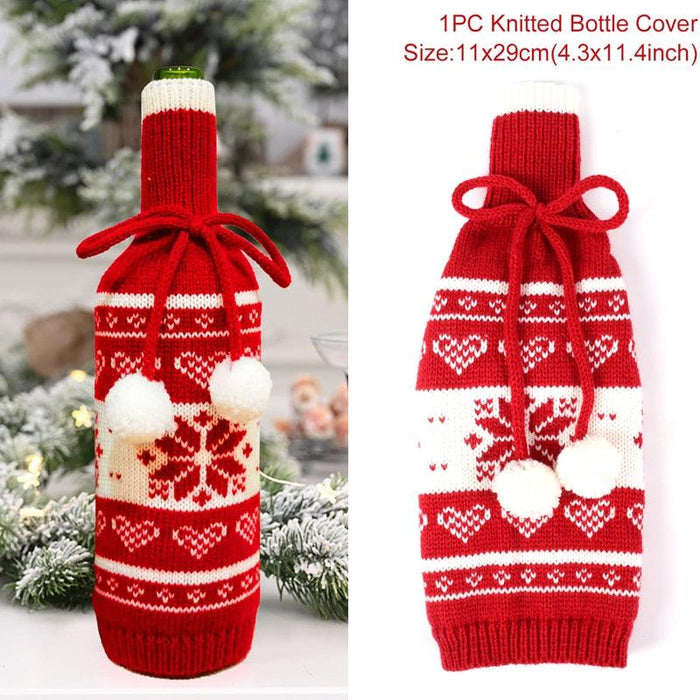 Joyful Christmas Wine Bottle Sleeve for Festive Holiday Delight