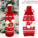 Holiday Cheer Wine Bottle Dress: Celebrate in Festive Elegance
