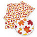 Autumn-Inspired Leaf Pattern Faux Leather Crafting Fabric for DIY and Upholstery
