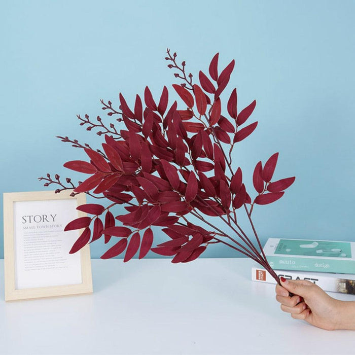Silk Willow Bouquet - Elegant Foliage for Refined Interiors