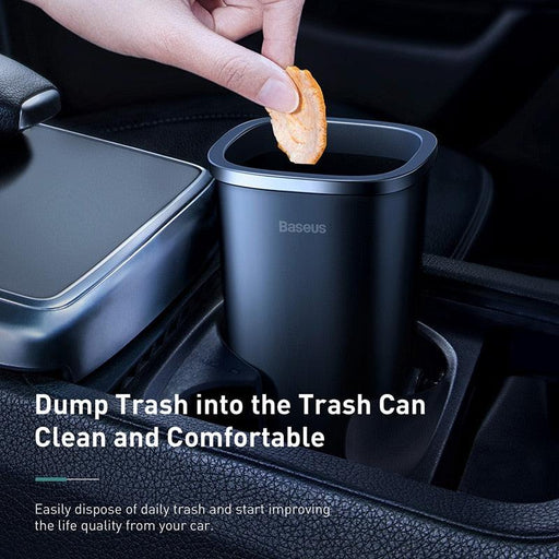 Baseus Car Trash Bin Car Accessories Garbage Can Auto Organizer Storage Holder Bag Car Dustbin Rubbish Basket Bin for Waste Bag-0-Très Elite-Très Elite