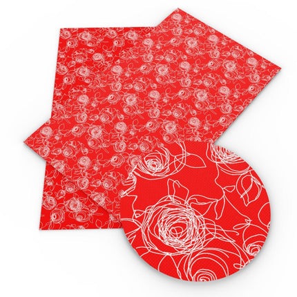 Vibrant Floral and Rainbow Synthetic Leather Crafting Set: Unlock Your Creativity