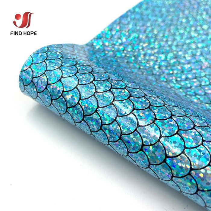 Enchanted Sparkle Mermaid Scale Fabric: A Magical Must-Have for Crafting