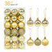 Festive Glittering Holiday Bauble Set