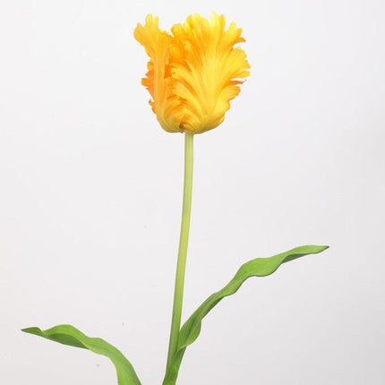 Luxurious Parrot Tulip Silk Flowers - Exquisite Artificial Blooms for Special Occasions