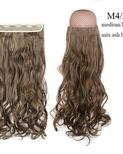 LuxeLocks 24" Curly Vibrant Synthetic Hair Extension - Effortless Glamour and Versatile Styling