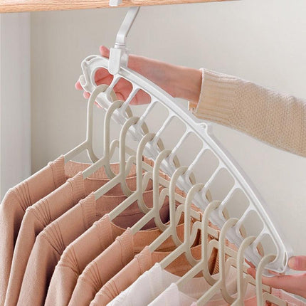 Closet Maximizer Organizer Set with Versatile Hanging Rack and Scarf Holder