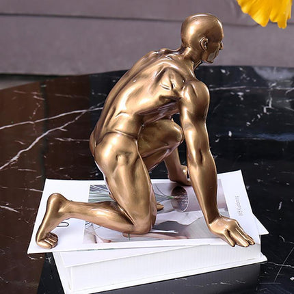 Sophisticated Bronze Resin Art Piece for Stylish Home Décor