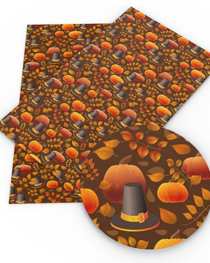 Fall-Inspired Premium Vegan Leather - Versatile DIY Crafting Material for Creative Projects