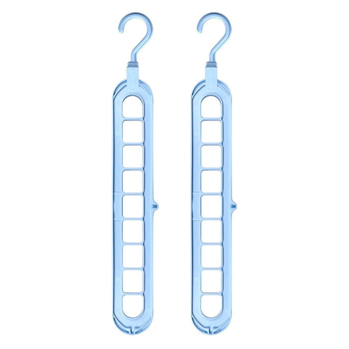 Chic Circular 9-Hole Plastic Closet Organizer