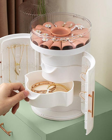 Chic Multi-Layer Jewelry Organizer: Stylish and Portable Storage for Your Accessories