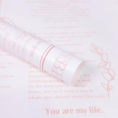 Charming Floral and Letter Print Tissue Paper Set for Elegant Gift Presentation