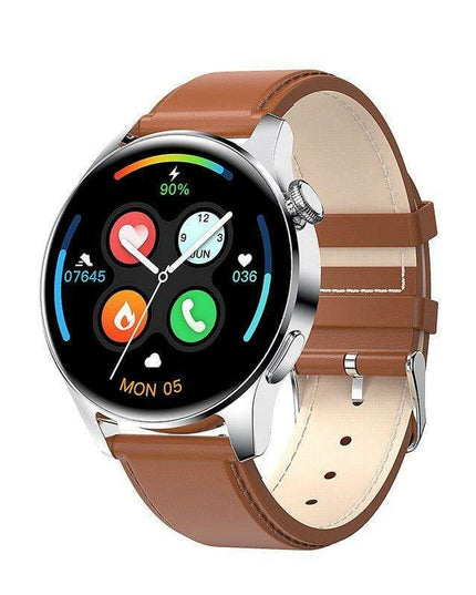 Sleek Waterproof Smartwatch with Touchscreen and Advanced Health Tracking Features