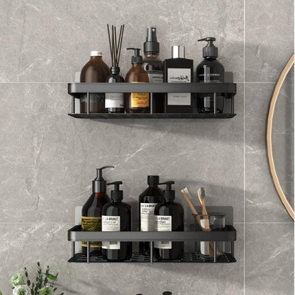 Stylish Wall-Mounted Space Aluminum Shower Organizer: Premium Bathroom Caddy