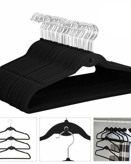 Transform Your Closet with 50 Premium Non-Slip Velvet Hangers