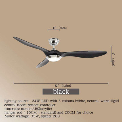 Sophisticated Smart LED Ceiling Fan with Color-Changing Features and Remote Control